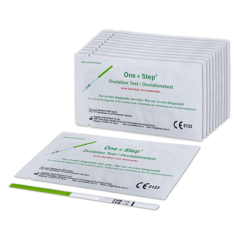 30 شريط اختبار الإباضة خطوة واحدة 20miu/ml مجموعة اختبار حساسة لمؤشر الخصوبة (عرض واسع)